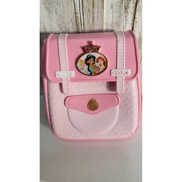 Disney Princess Backpack Purse Pink Belle Ariel Jasmine Girls Shoulder Bag - Picture 3 of 8